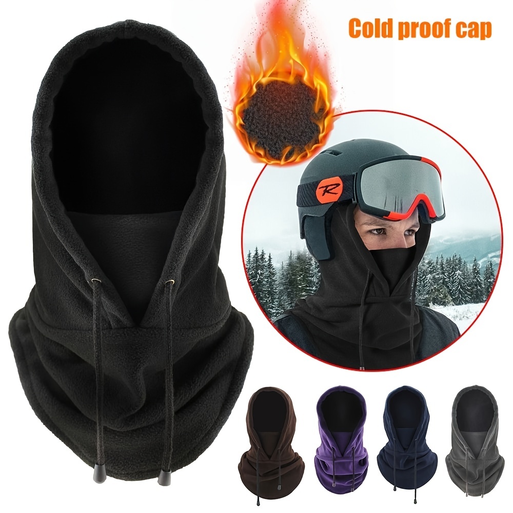 Windproof Balaclava Hood Fleece Dust proof Ski Hat Mask - Temu