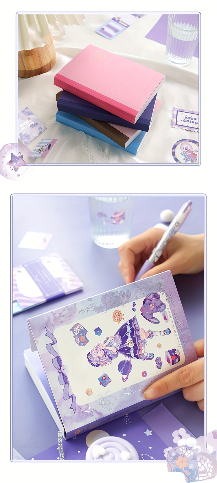 Notebook Set Maiden Roaming Notes Notebook Tape Sticky Notes Temu