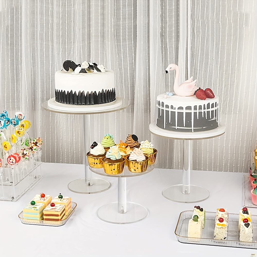 PW TOOLS Support à Gâteau en Acrylique Remplissable Transparent,Présentoir  à Cupcakes,Plateau de Service Gâteau,Dessert,Fête  Prénatale,Mariage,Anniversaire Hexagone 20x20x10cm : : Cuisine et  Maison