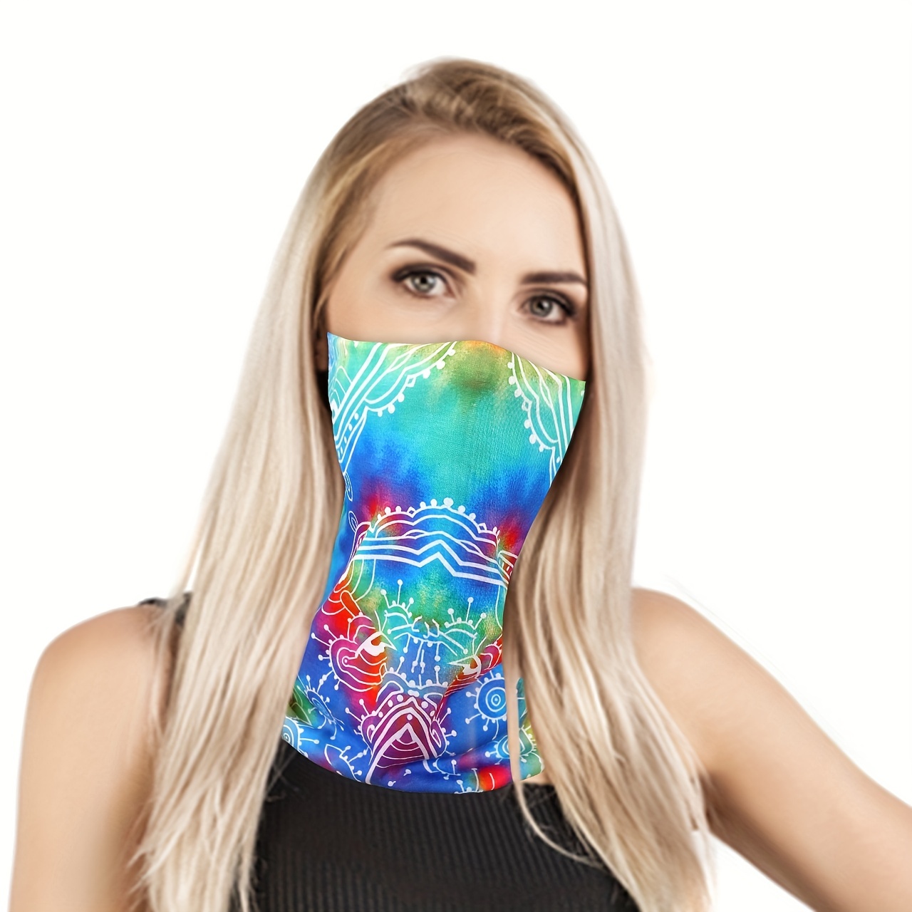 Cartoon Print Ice Mask Breathable Neck Gaiter Balaclava Dust UV Protection