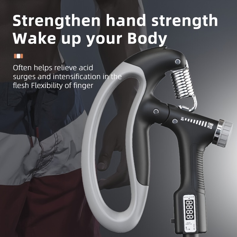 10-100kg Adjustable Hand Grip Strengthener Arm Muscle Exerciser