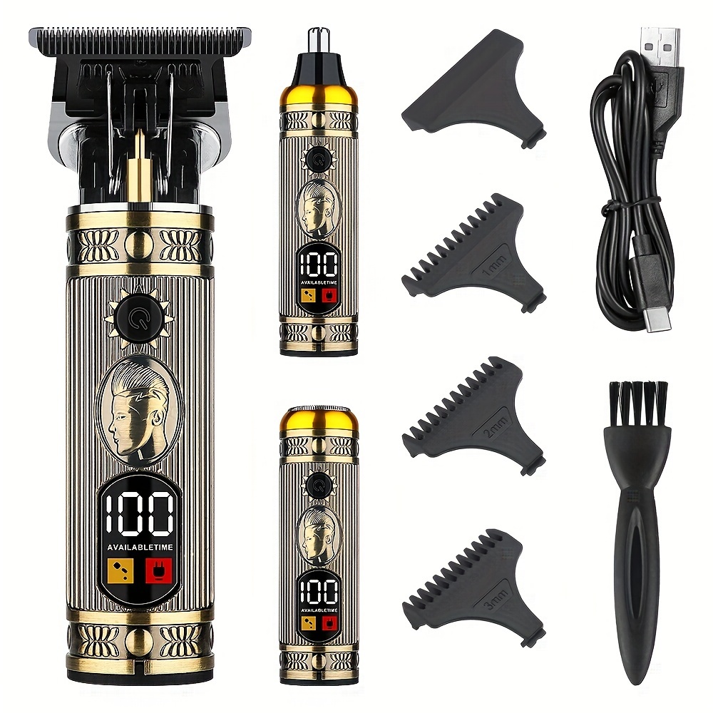 Macchina Per Tagliare I Capelli Elettrica Hair Clipper, T9 Clipper Hair  Ricaricabile Professionale Beard Shaver Trimmer Per Uomini - Temu Italy