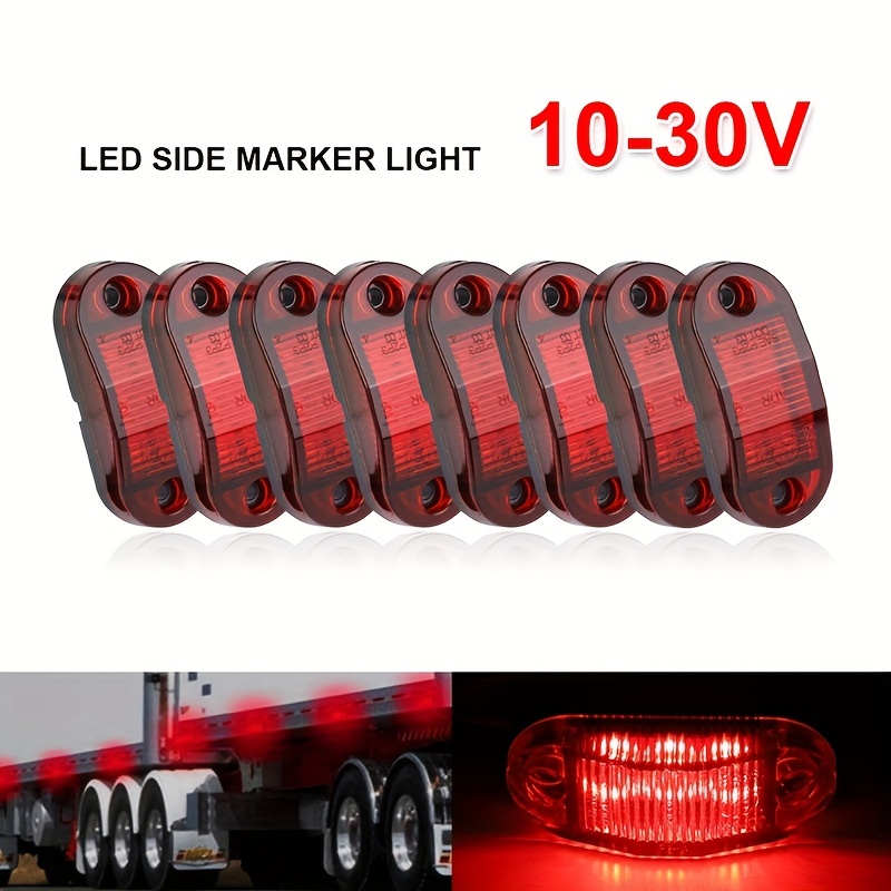 Comprar Luces LED universales de posición lateral para remolque, camiones,  caravana, lámpara de liquidación, montaje en superficie de 12V-24V,  1/2/10/20 piezas
