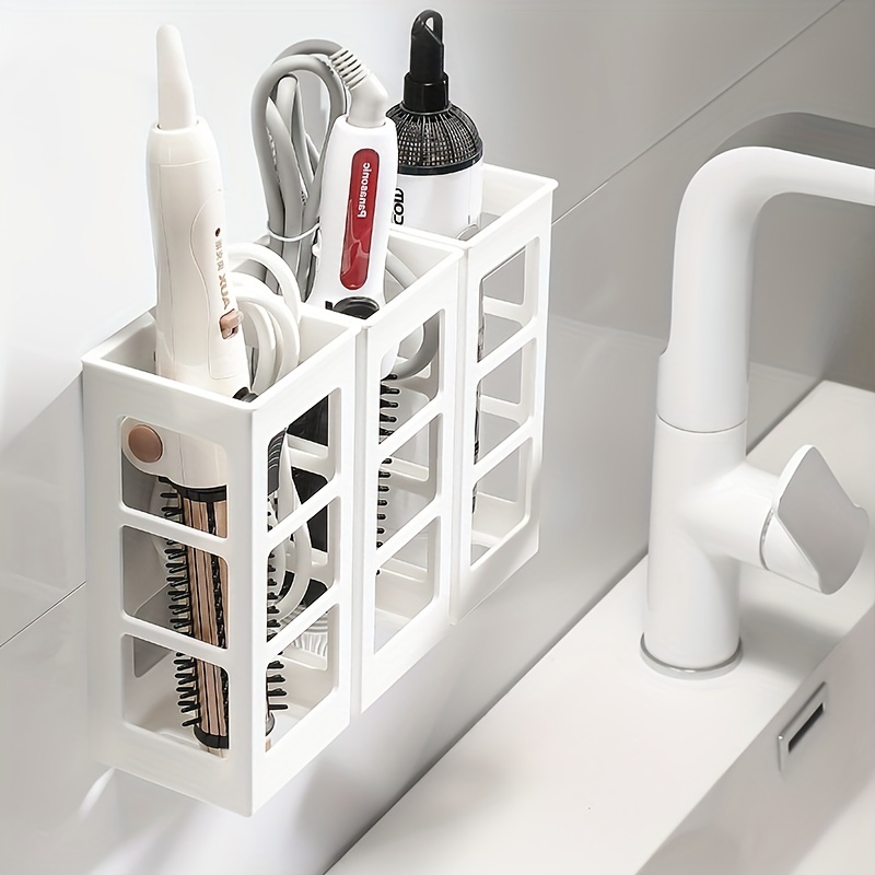 Hair Straightener Storage Rack Wall Mounted Holder