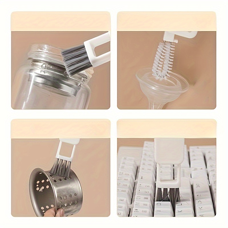 PP 3 in 1 bottle Clea brush , cup lid gap cleaning brush