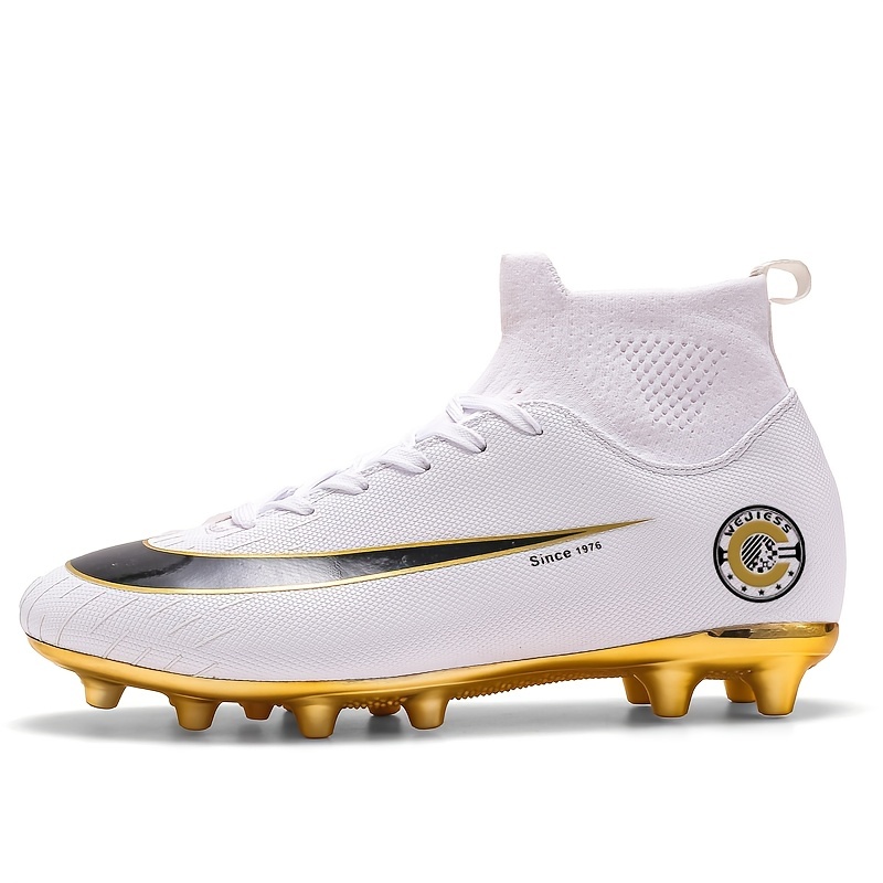 Xinghuanhua Zapatos de Fútbol Zapatos de Fútbol para Niños con Suelas  Doradas Zapatos de Fútbol con Picos para Estudiantes Zapatos de  Entrenamiento de Césped Zapatos de Fútbol al Aire Libre : 