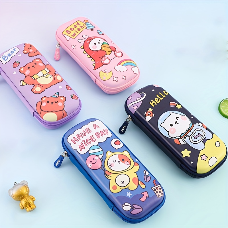 Cute Pencil Case Boys Girls 3d Cartoon Storage Pouch Pen - Temu