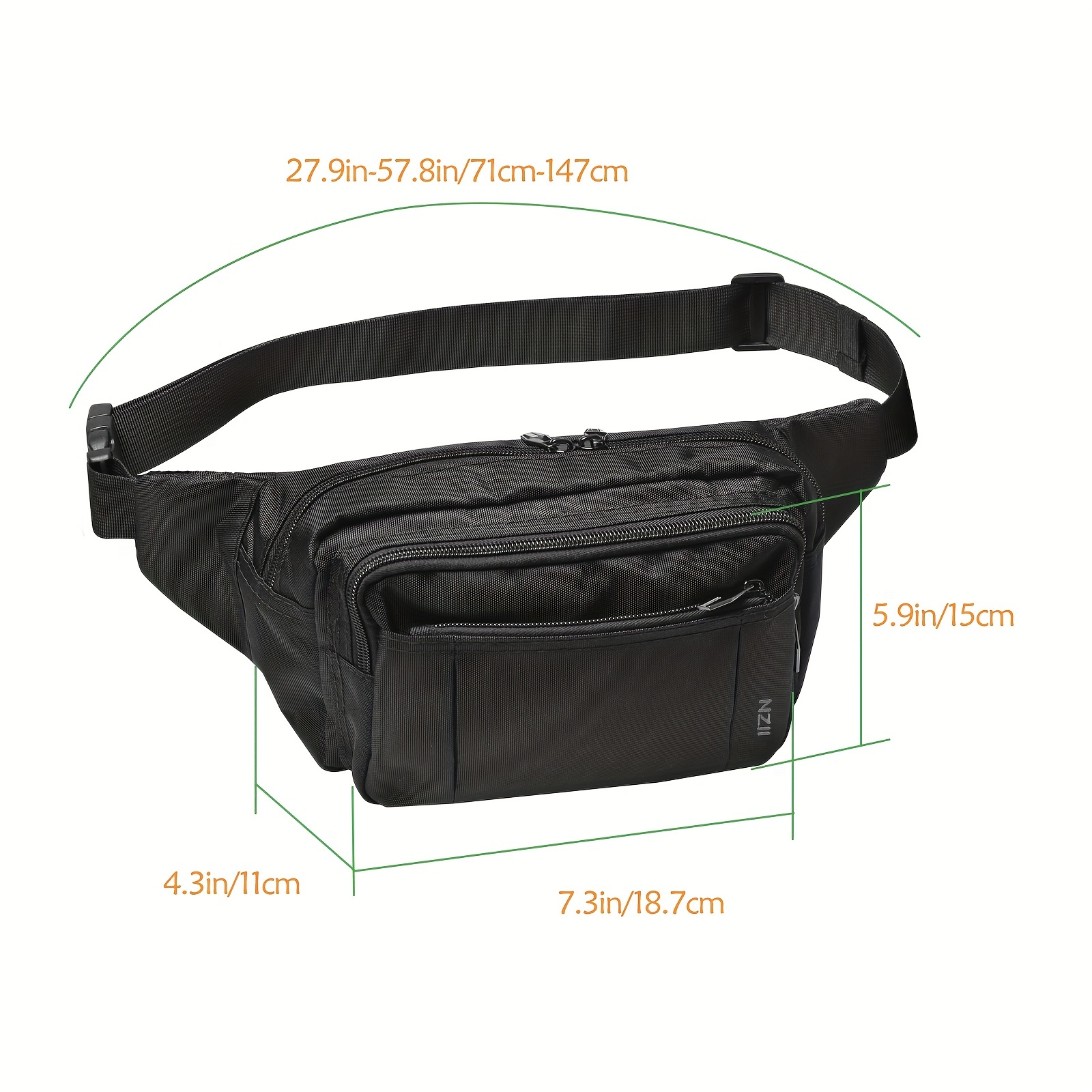 Waist Bag For Women Men, Running Fanny Pack For Casual Hiking