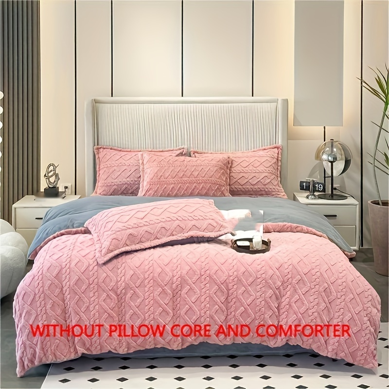 Thickened Duvet Cover Set Sheet Taffeta + Cover + Without - Temu New ...