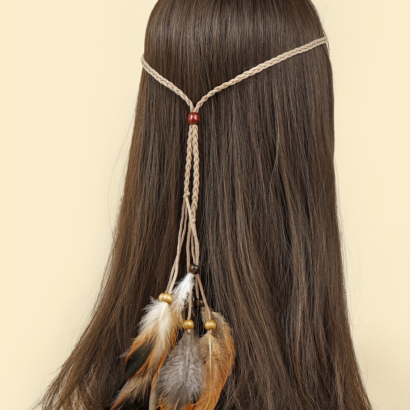 1pc Accesorio Cabello Plumas Largas Jefe Indio Carnaval - Temu Chile