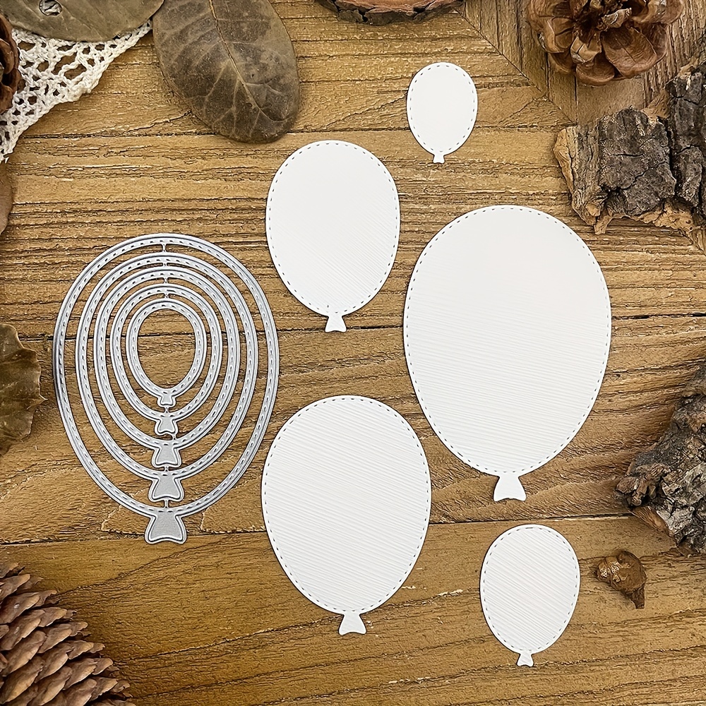 

Hydrogen Balloons Metal Cutting Dies For Diy Scrapbooking Album Greeting Cards Home Decoration Holiday Blessing