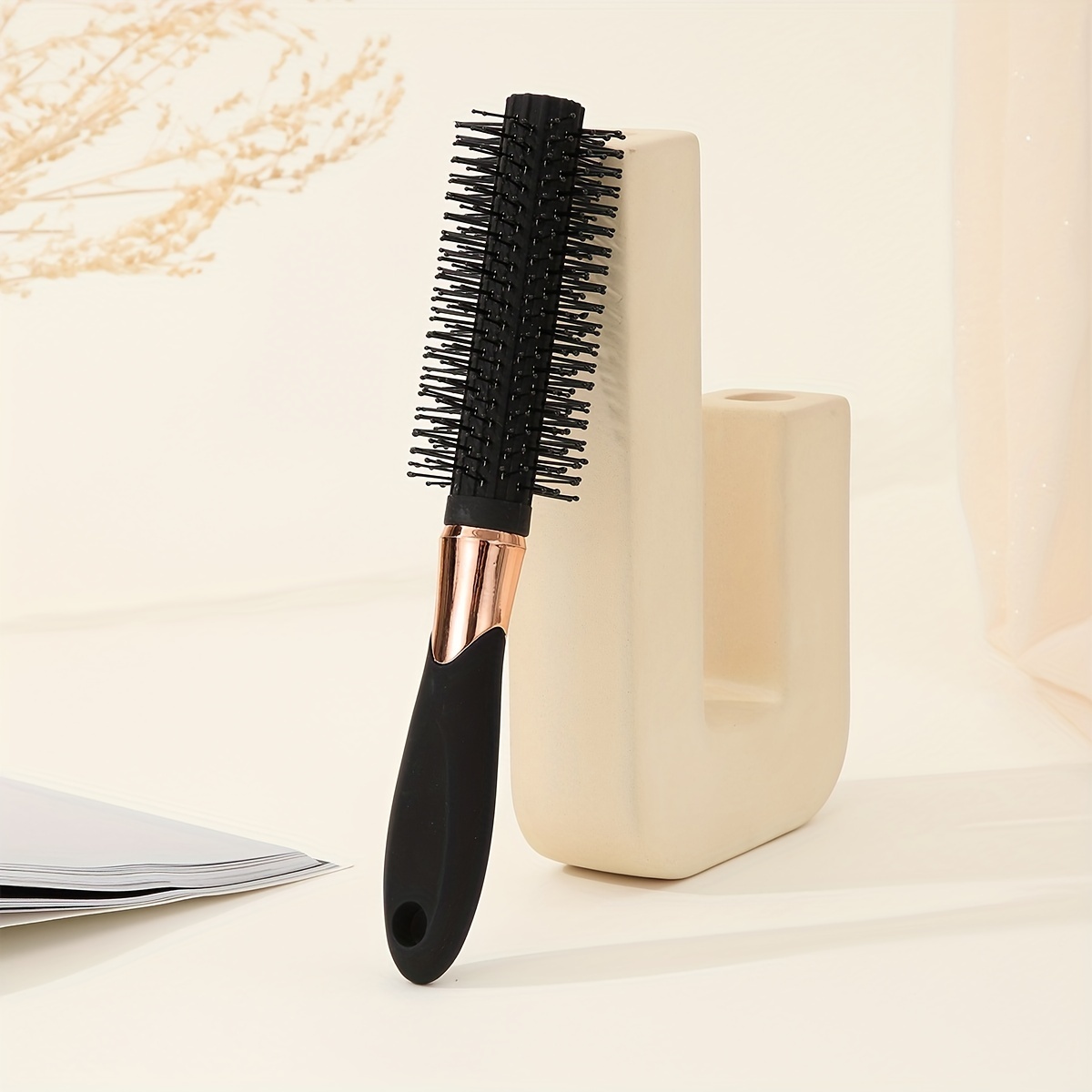 Buy Tiamo Salon Professional Flat Hair Brush With Wooden Handle Online at  Low Prices in India - Amazon.in