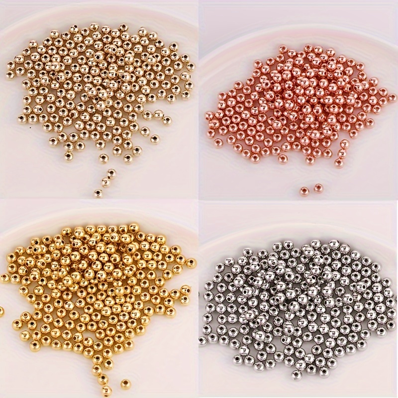 Pattern Round Glass Beads Loose Spacer Beads For Jewelry - Temu