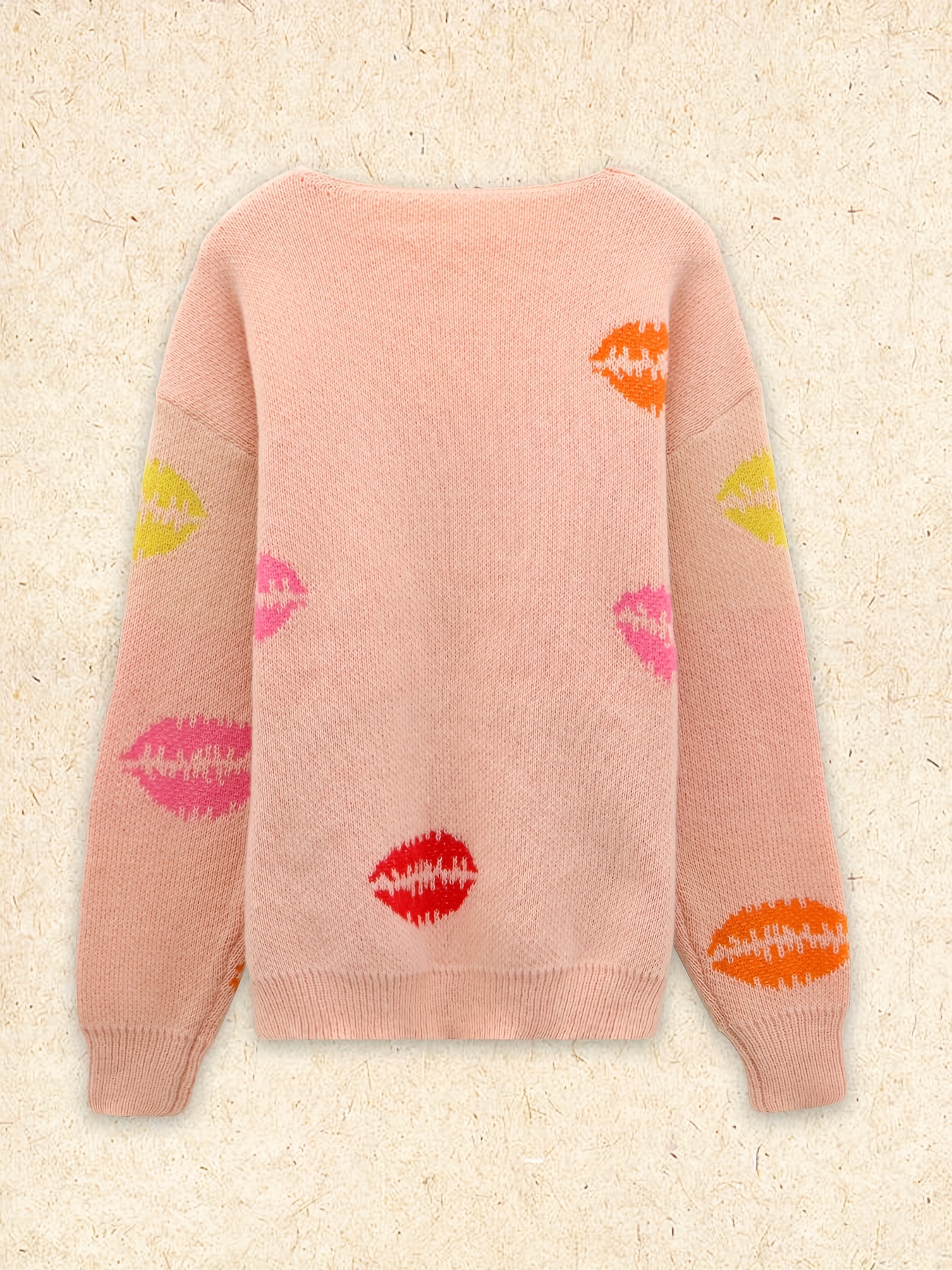 Lip print jumper sale