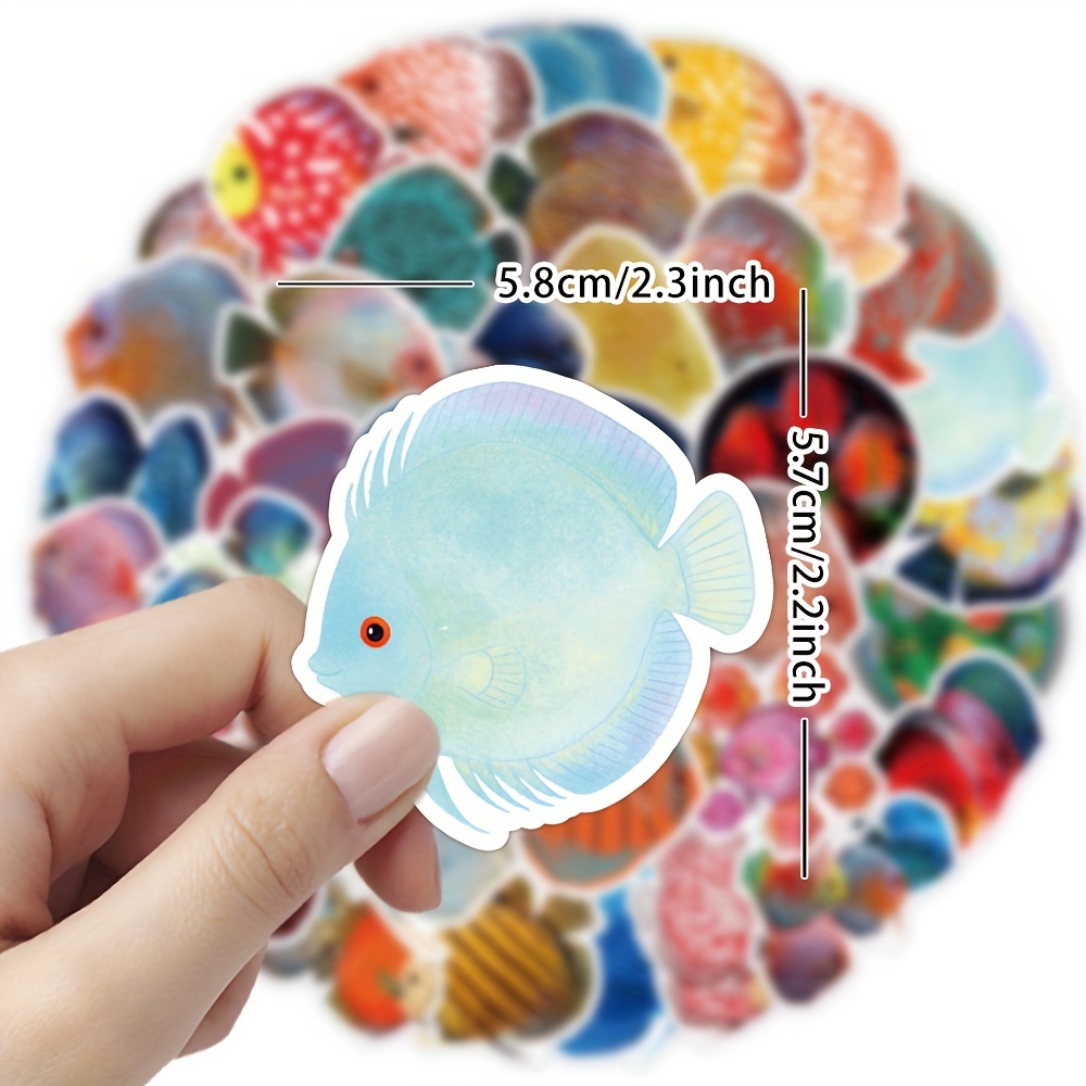 Funny Fish Stickers Water Bottle Cool Fishing Stickers - Temu Canada