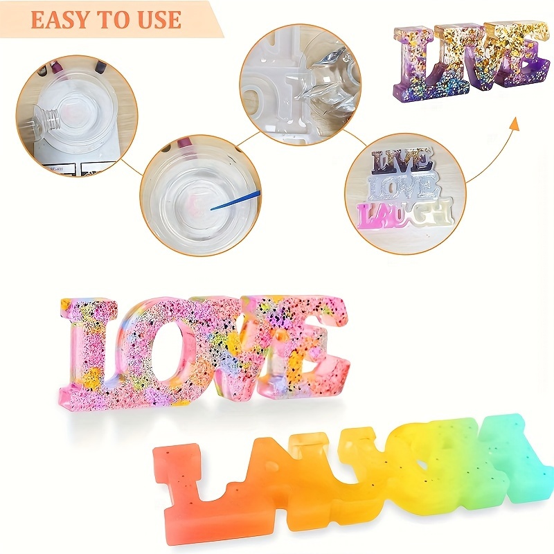 Silicone Resin Mold Home Family Love Slogan Epoxy Resin - Temu