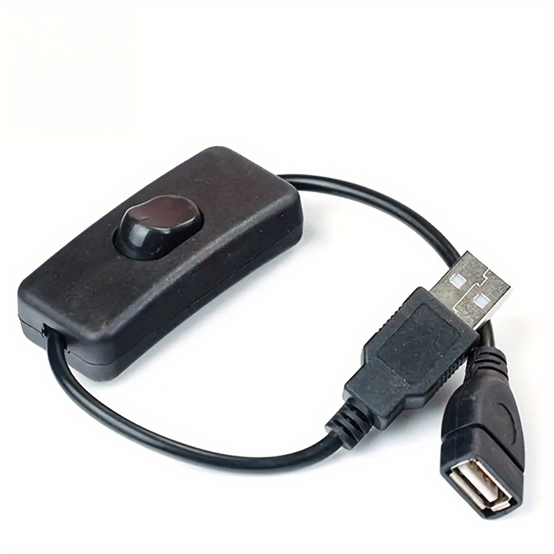 30cm Câble USB Avec Interrupteur, Utilisé Pour Lampe USB, Ventilateur USB  Cordon D'alimentation, Adaptateur Durable - Temu France