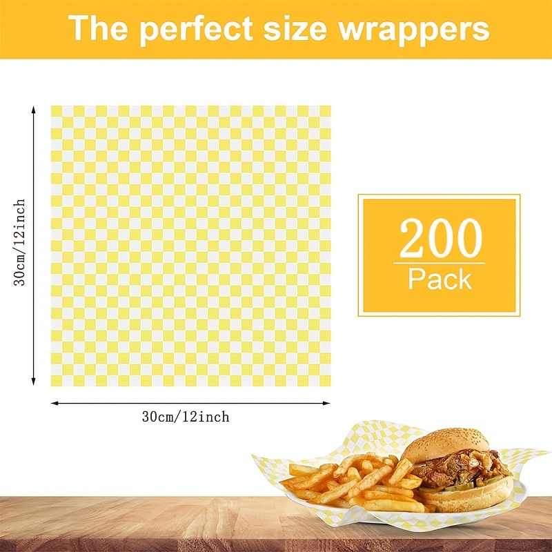 Food Wrap French Cafe Greaseproof Paper Food Wrapping Paper Food