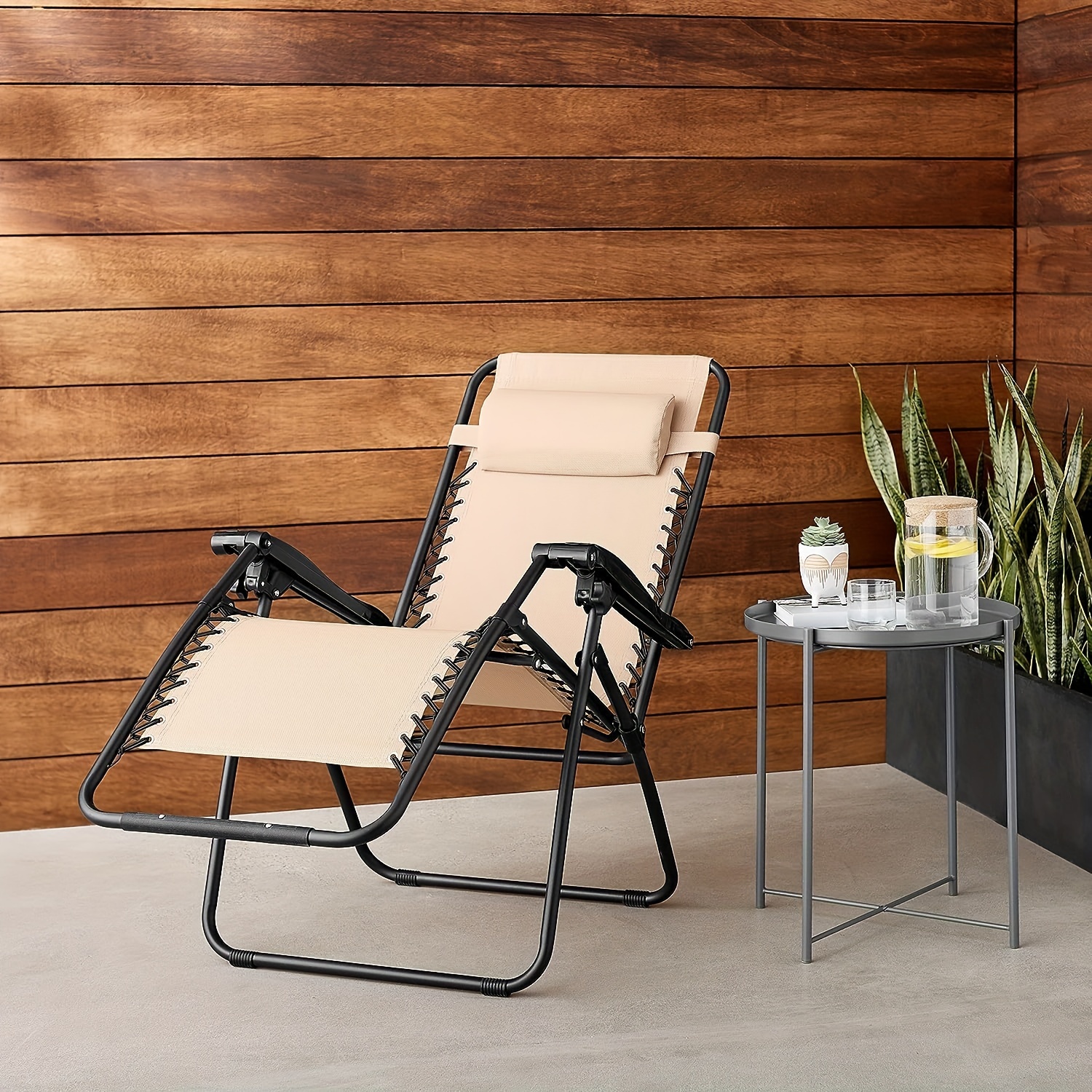 Silla de madera plegable reclinable, sillas de patio portátiles plegables  para exteriores, sillas de salón al aire libre, paquete de 2, silla de  patio