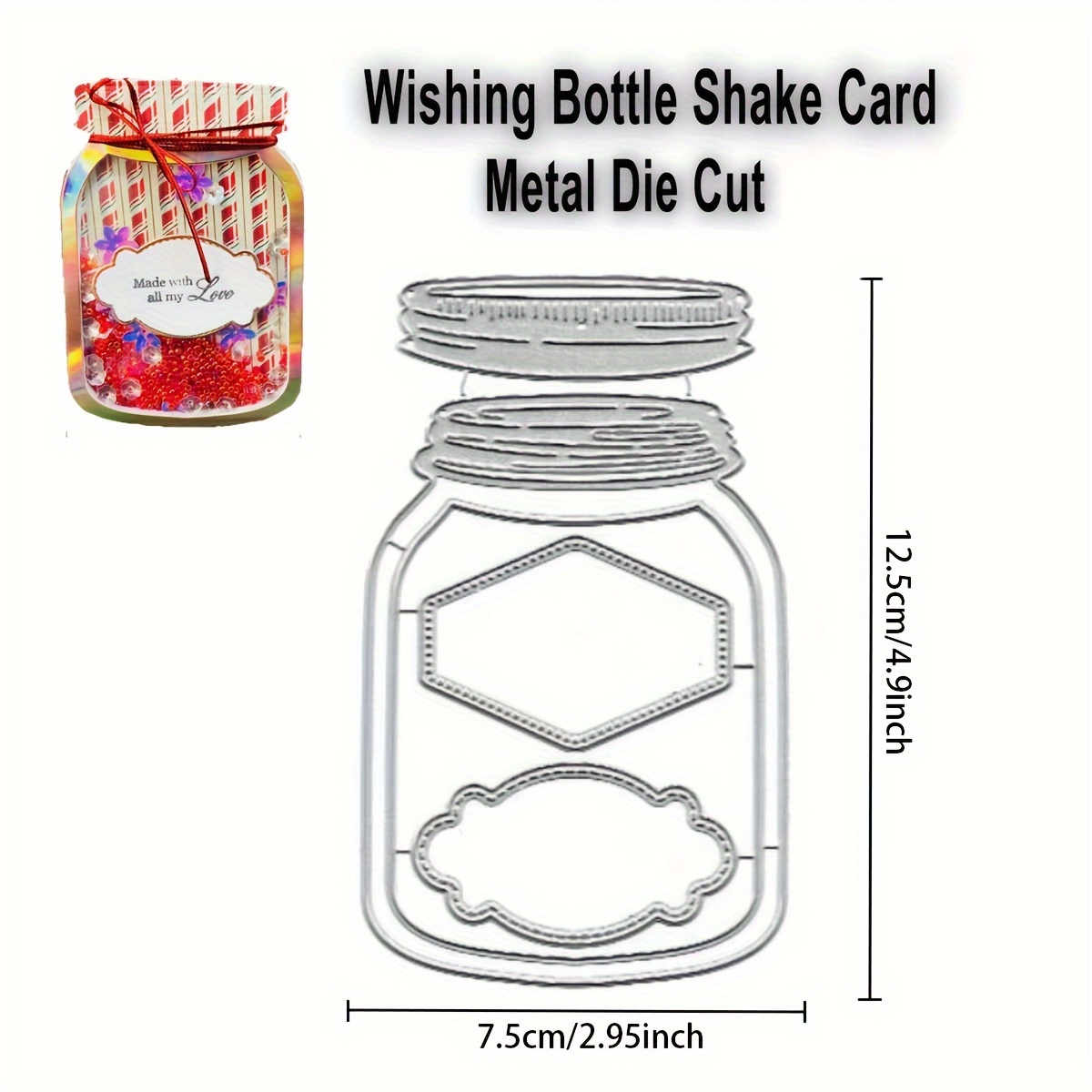 ZFPARTY Bat Shaker Bag Topper Metal Cutting Dies Stencils for DIY  Scrapbooking Decorative Embossing DIY Paper Cards