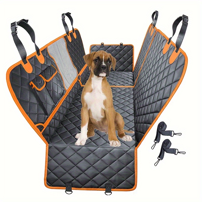 Pet Car Seat Covers Back Seat, Dog Car Seat Cover, Waterproof Pet Dog  Travel Mat, Car Hammock Cushion Protector With Mesh Window For Car Back Seat  - Temu