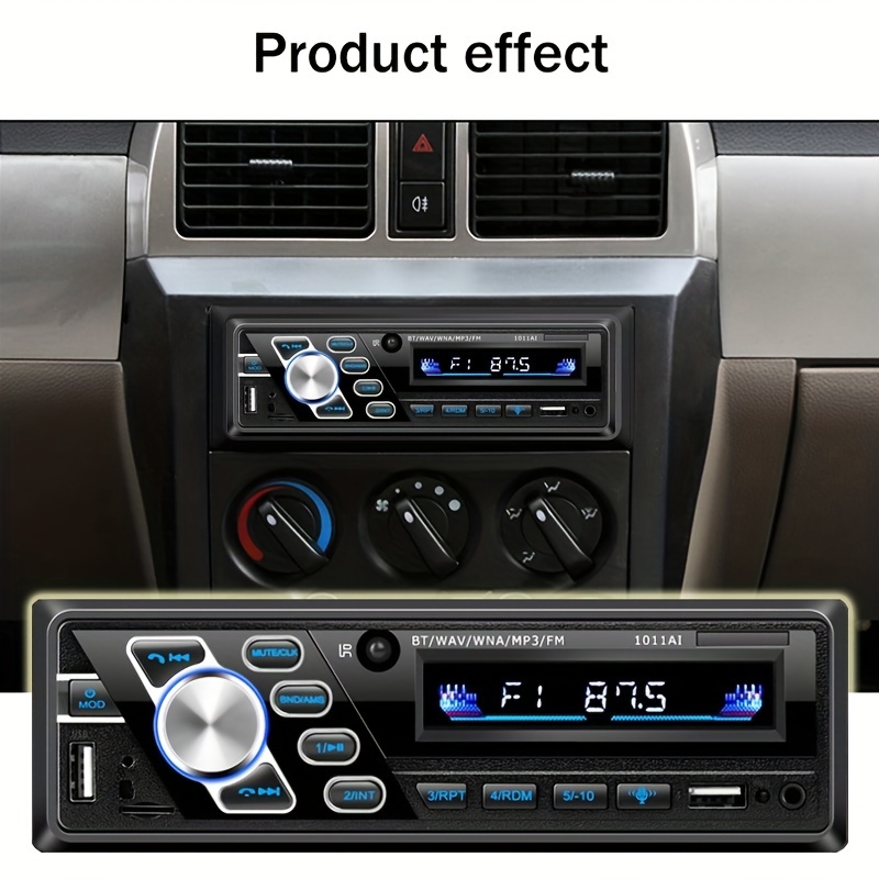 Cheap Car Radio 1 Din FM Audio Music USB / SD Bluetooth Stereo MP3 Player  12V/24V
