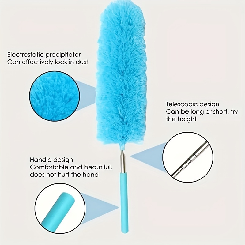 Electrostatic Microfiber Dusters, Retractable Dust Removal Brush, Bendable  Head Microfiber Dusting Brush, Reusable Washable Furniture Dust Duster For  Fan, Desktop, Keyboard, Furniture,car, Cleaning Supplies, Cleaning Tool,  Ready For School - Temu