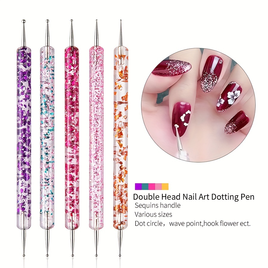 Dot Gem Picker Nail Dotting Art Pen Manicure Tools Rhinestone Dual