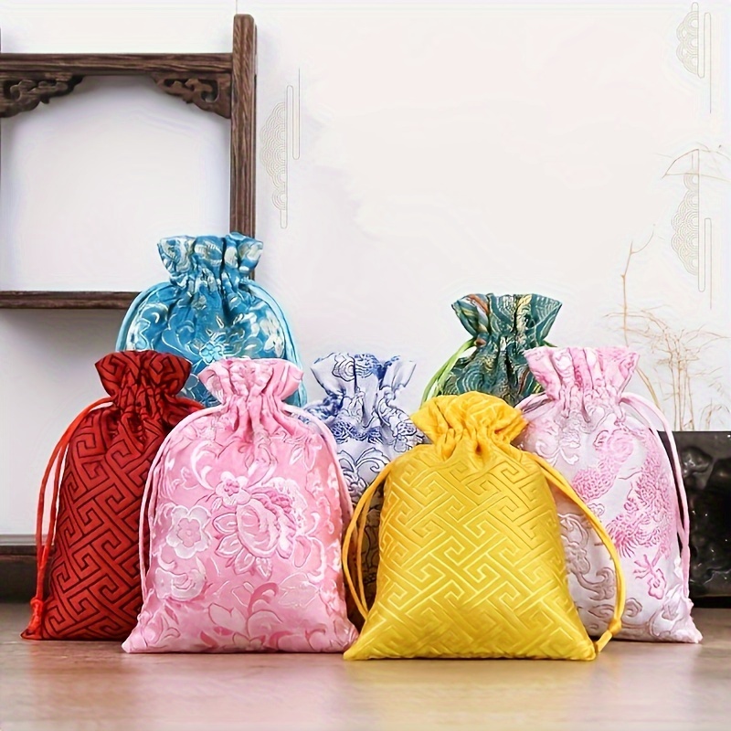 Vintage Jewelry Bags Small Cloth Bags Chinese Style Home - Temu