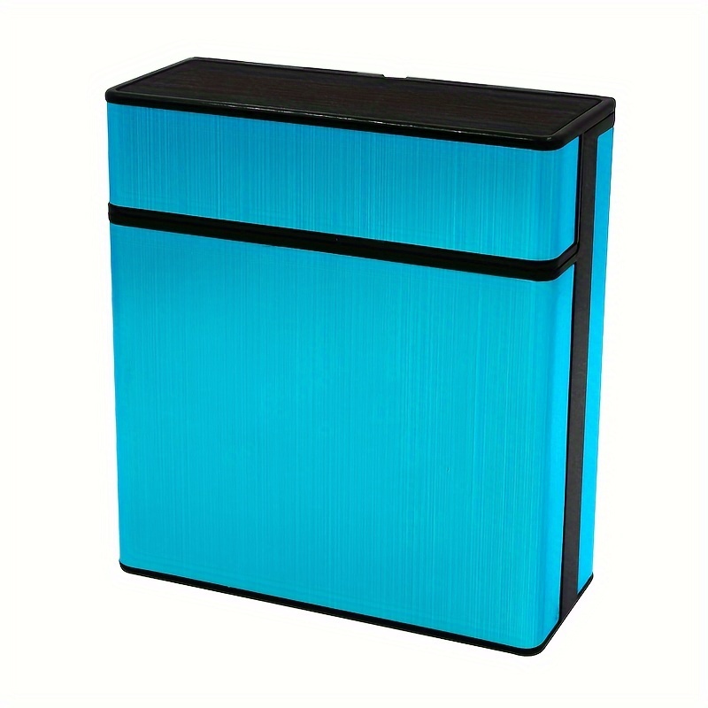 a large capacity cigarette box containing 40 cigarettes, made of aluminum  alloy with an automatic flip cover pressure-resistant and moisture- .  designed for men and women, featuring a sealed, impact-resistant design -