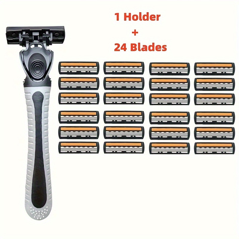 Safety 6 Layers Razor Shaver 1 Porta Rasoio + 4/7/13 Testine - Temu Italy