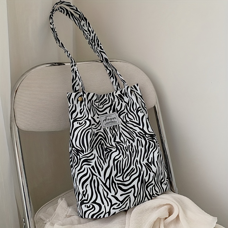 Casual Print Tote Bag Large Capacity Handbag