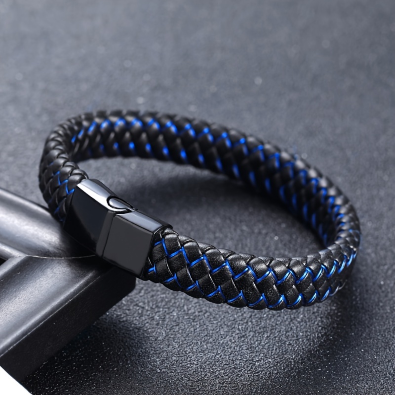 Men's Attractive Metallic Clasp Magnetic Bracelet Casual - Temu