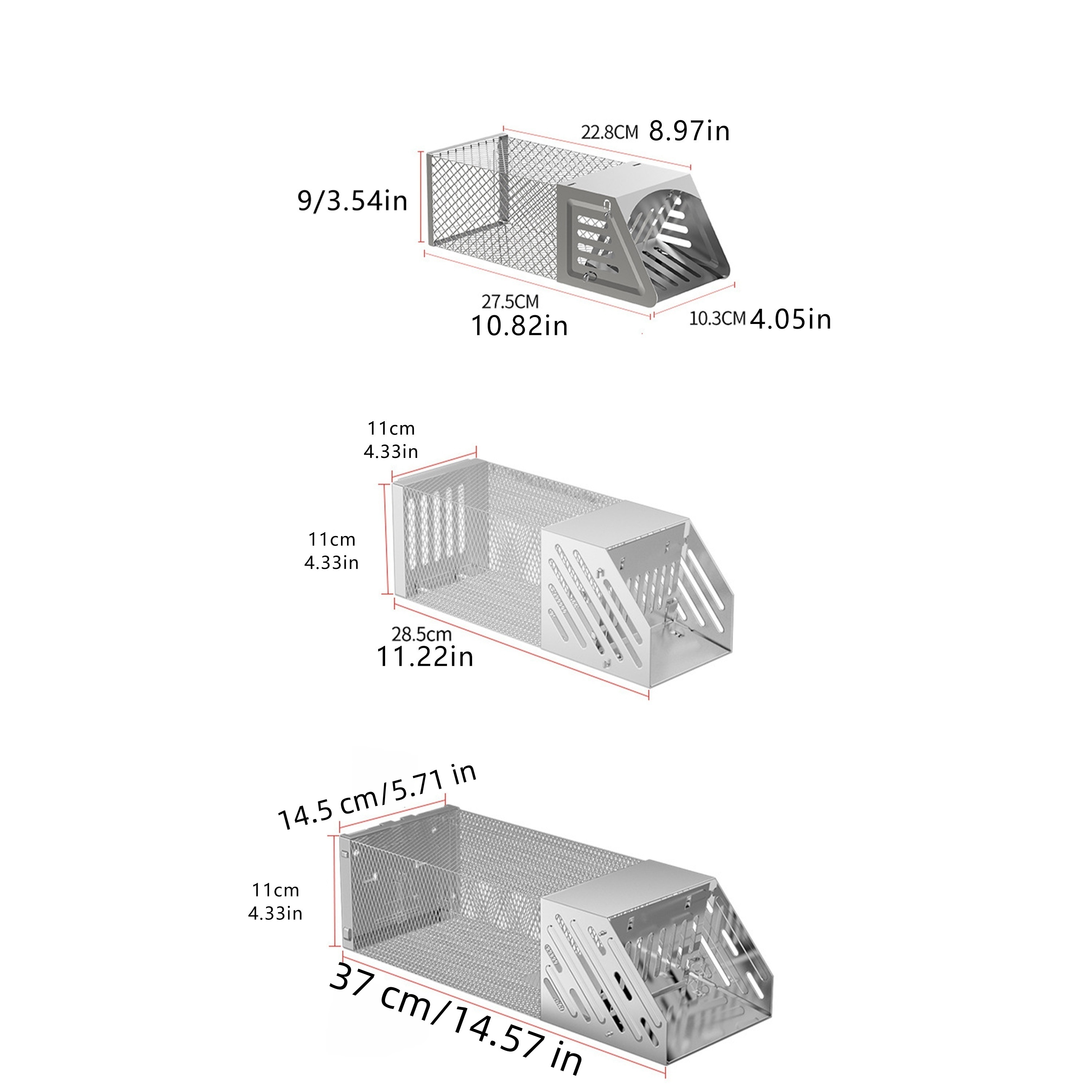 1pc, Trappola Topi Domestica, Trappola Topi Vivi Umana Topi, Ratti, Porta  Catturare E Rilasciare, 4,33x15,55 Pollici, Non Perdere Fantastiche Offerte