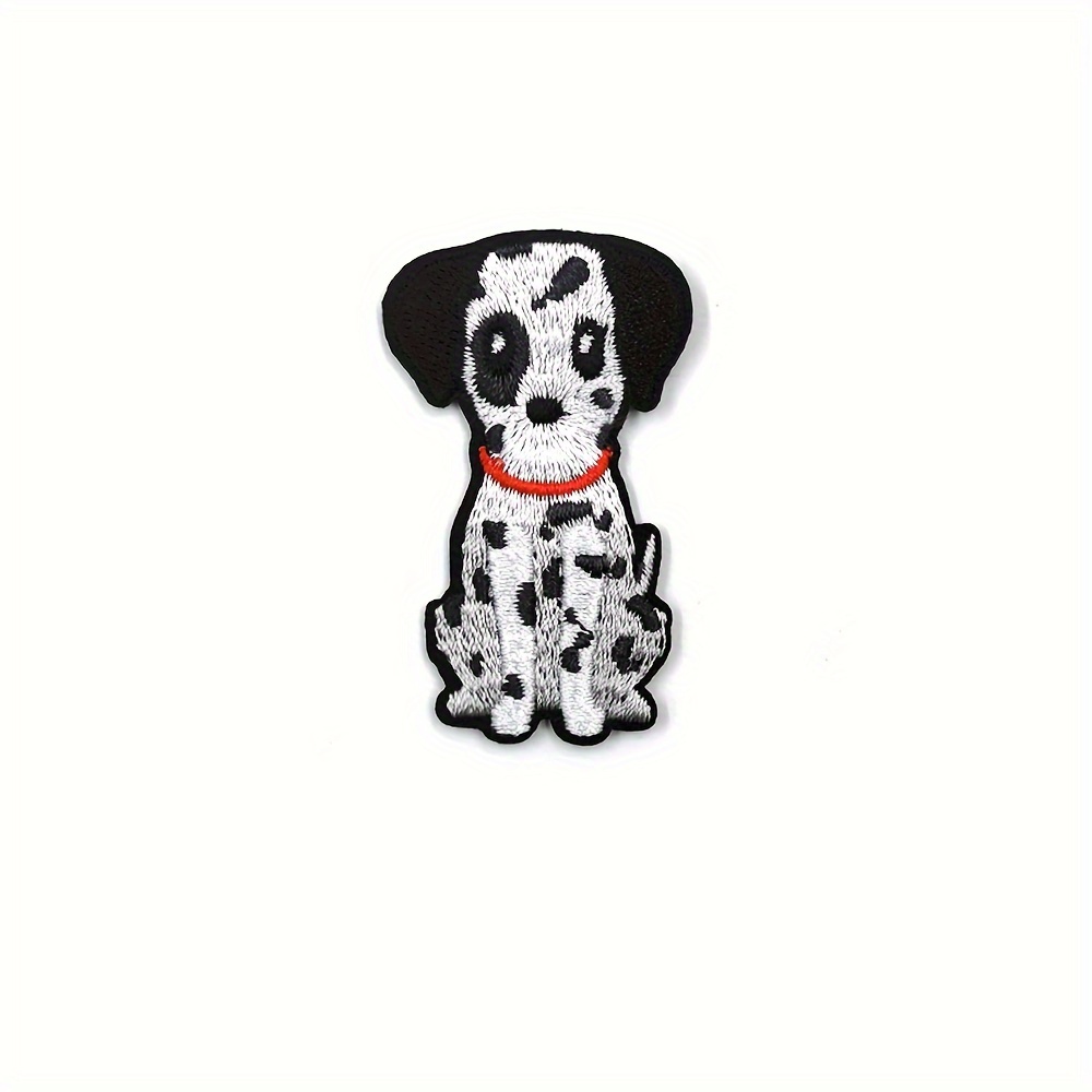 Black Cartoon Puppy Paw Prints Cute Patches Embroidery - Temu