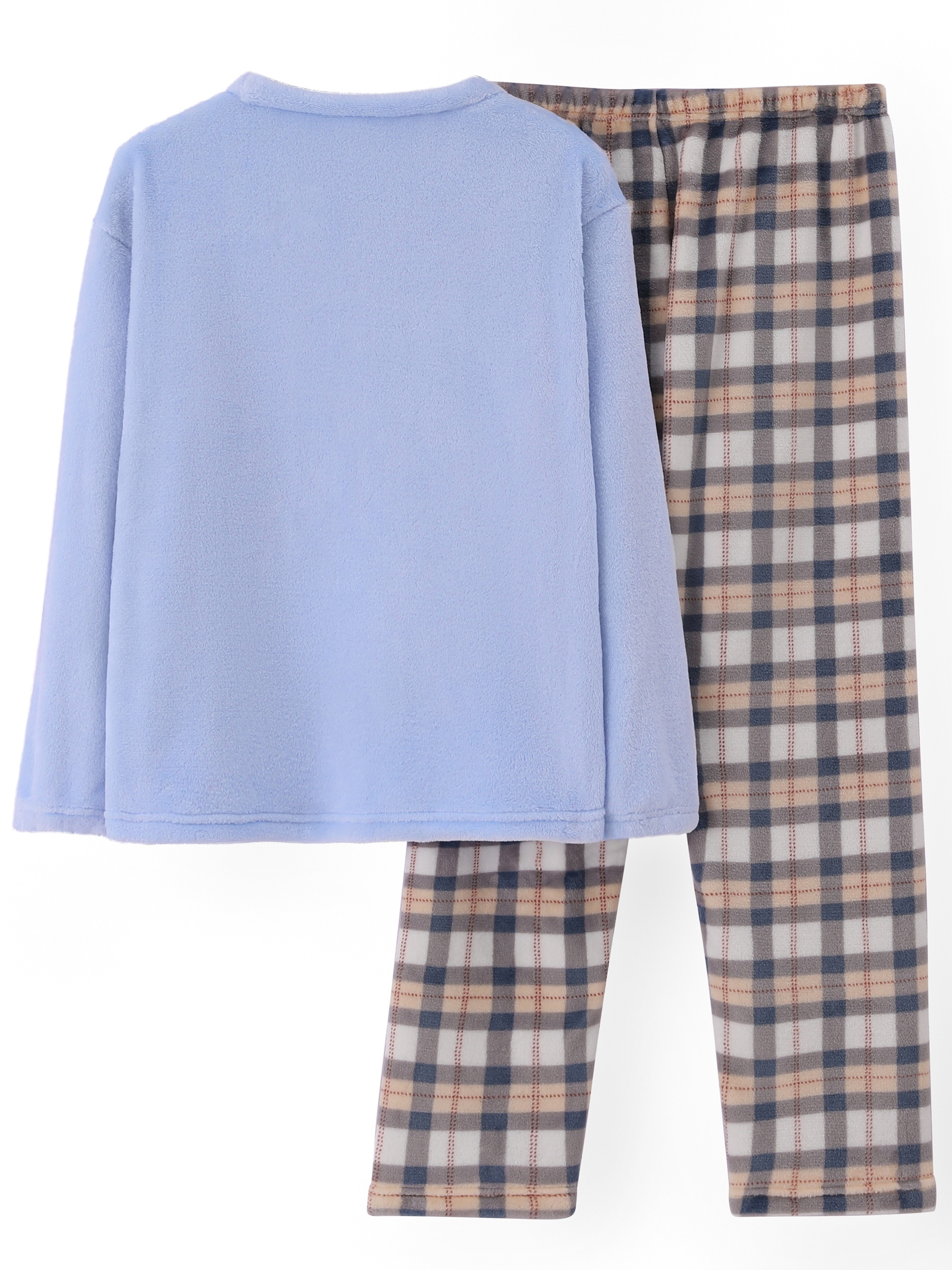 Femofit Flannel Women Pajamas Sets Long Sleeve Sleepwear with 100% Cotton  Plaid Soft Pjs Loungewear (Light Blue, M) at  Women's Clothing store