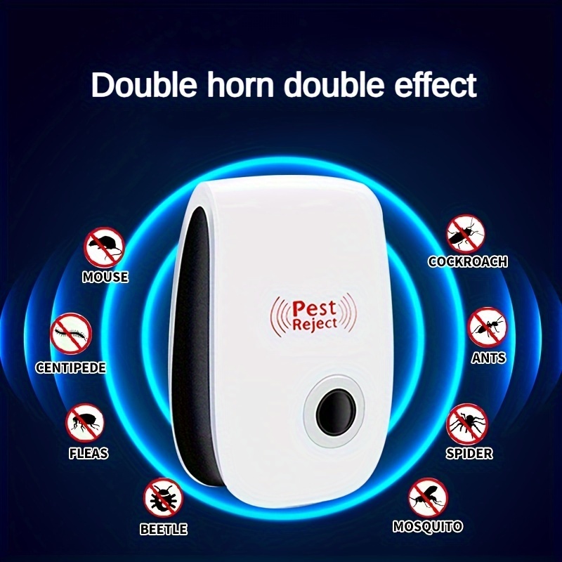 Double Horn Ultrasonic Pest Repeller Effective Indoor Pest - Temu