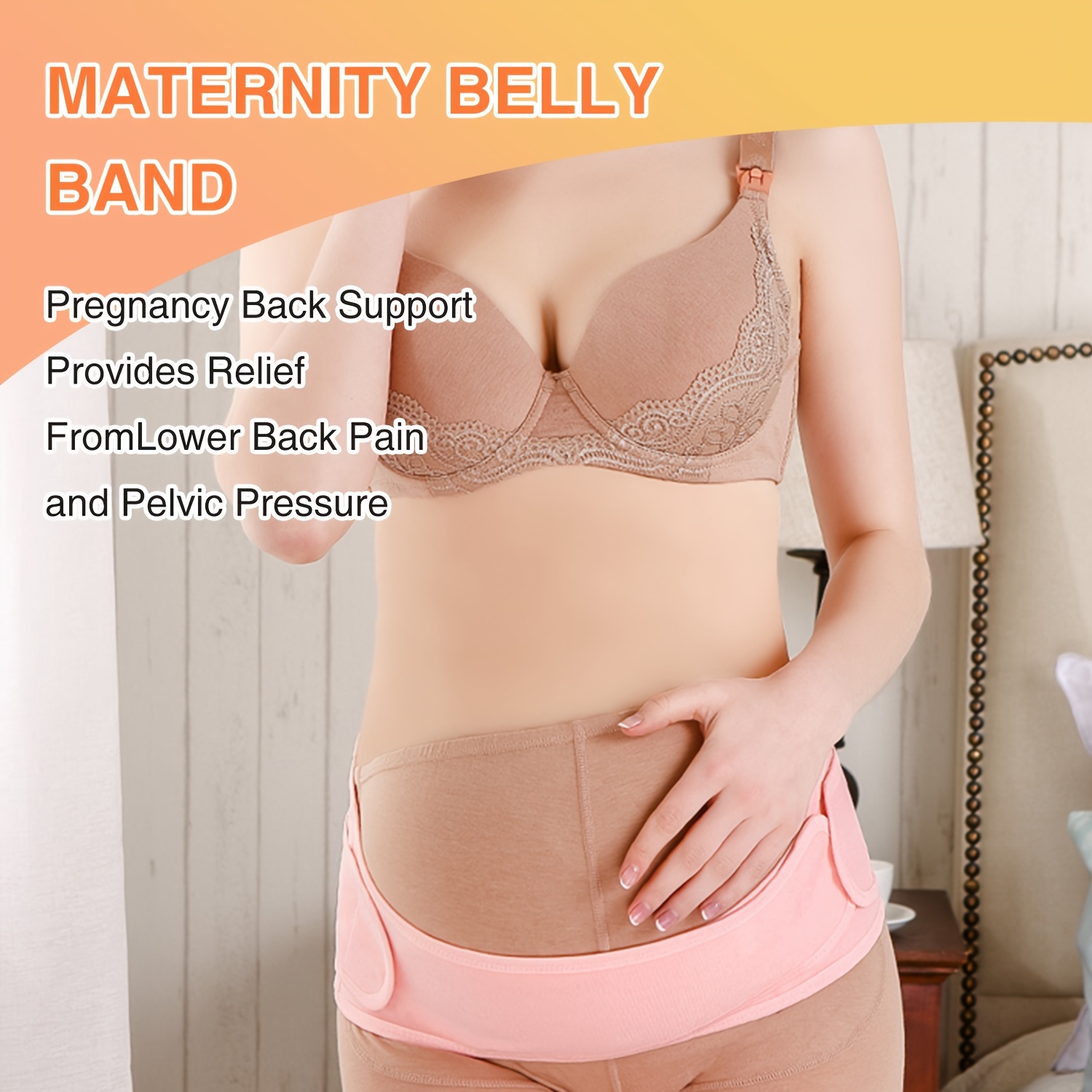 Women's Maternity Belly Support Belt Pregnancy Belly Band - Temu