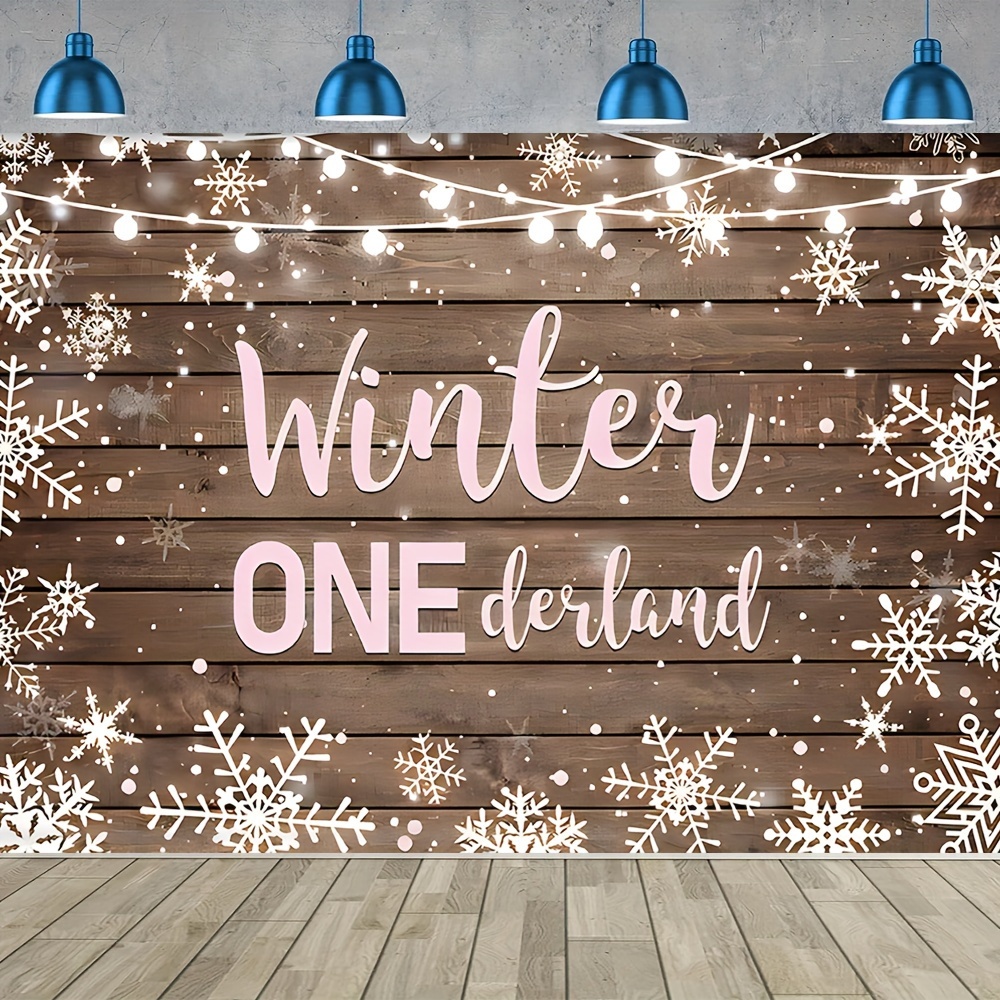 Winter Onederland Party Supplies Winter Onederland Party - Temu