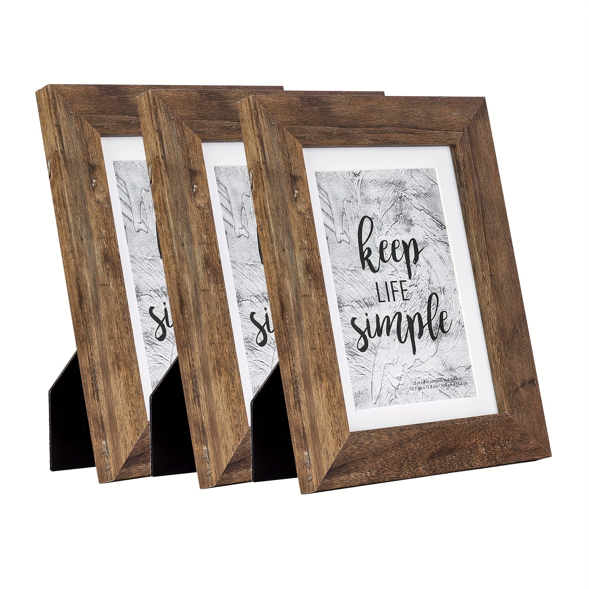 Picture Frames 518 Shadow Box Display Case -Solid Wood 6x4 Inch Photo Frame  for Commemoratives Medals Tickets and Photos-Wooden Shadow Frame (Color 