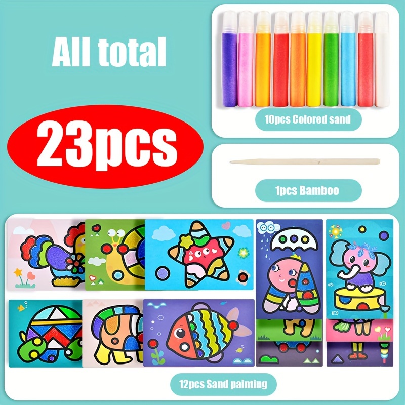 

23pcs Painting Art Kit, Arts & Paper Crafts For Boys Girls Ages, Great Diy Creative Activity Craft