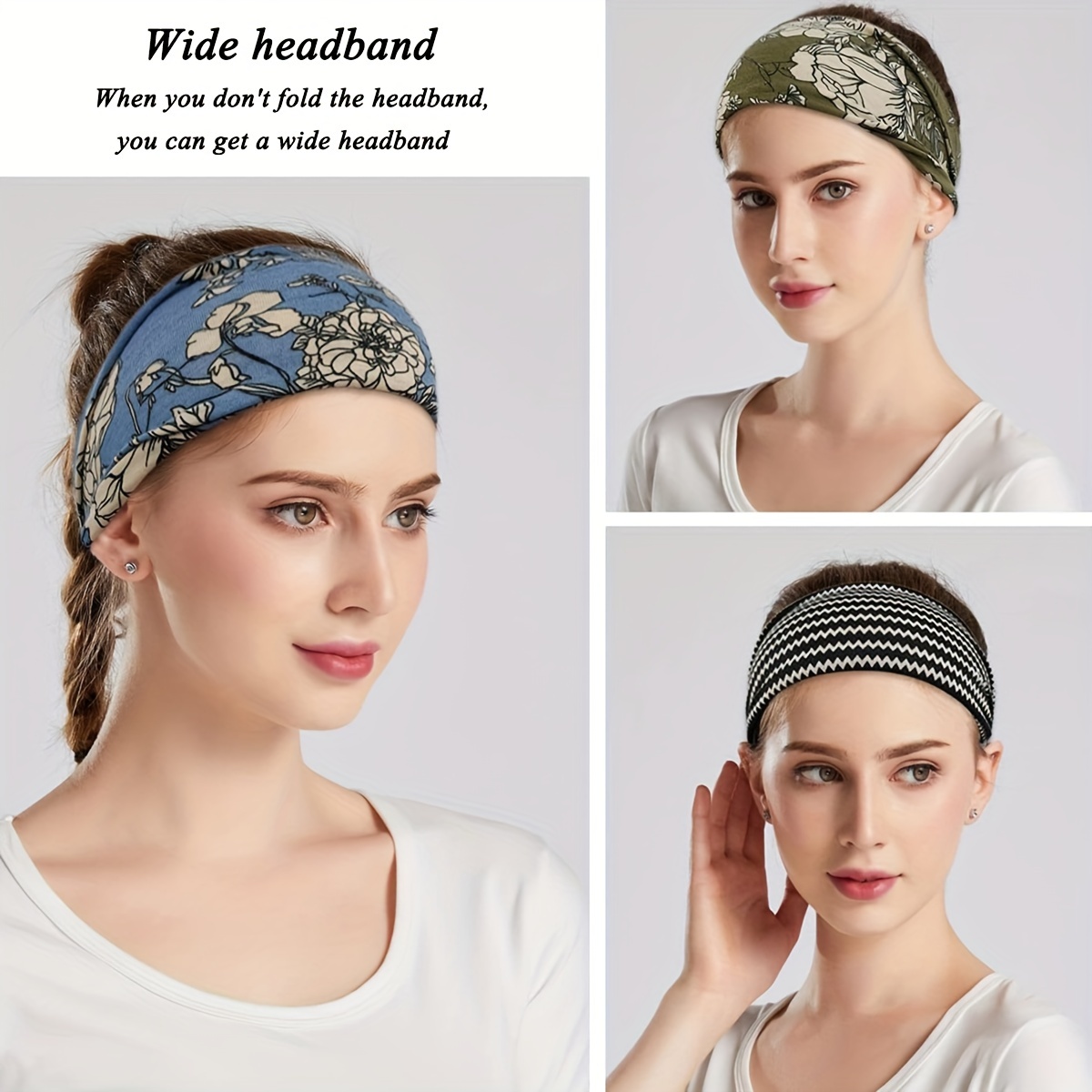 1 Fascia Per Capelli Da Yoga Con Stampa Leopardata, Turbante Sportivo Per  Assorbimento Del Sudore Con Nodo Largo, Fascia Per Capelli Alla Moda,  Accessori Per Capelli Da Donna - Temu Italy