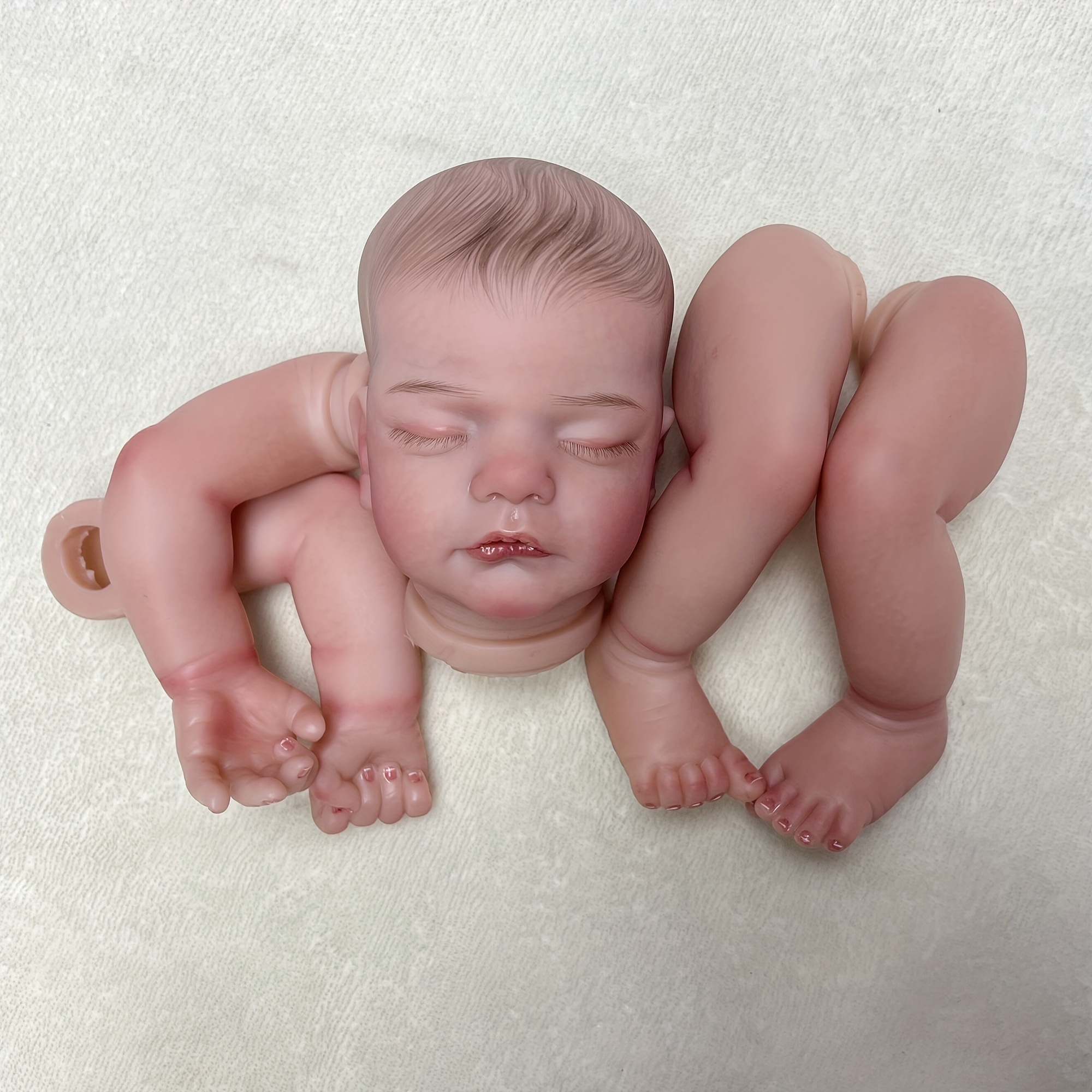 Bebe Reborn Doll 17 Inches Lifelike Newborn Reborn Baby Vinyl Unpainted  Unfinished Doll Parts DIY Blank Doll Kit - Buy Bebe Reborn Doll 17 Inches  Lifelike Newborn Reborn Baby Vinyl Unpainted Unfinished