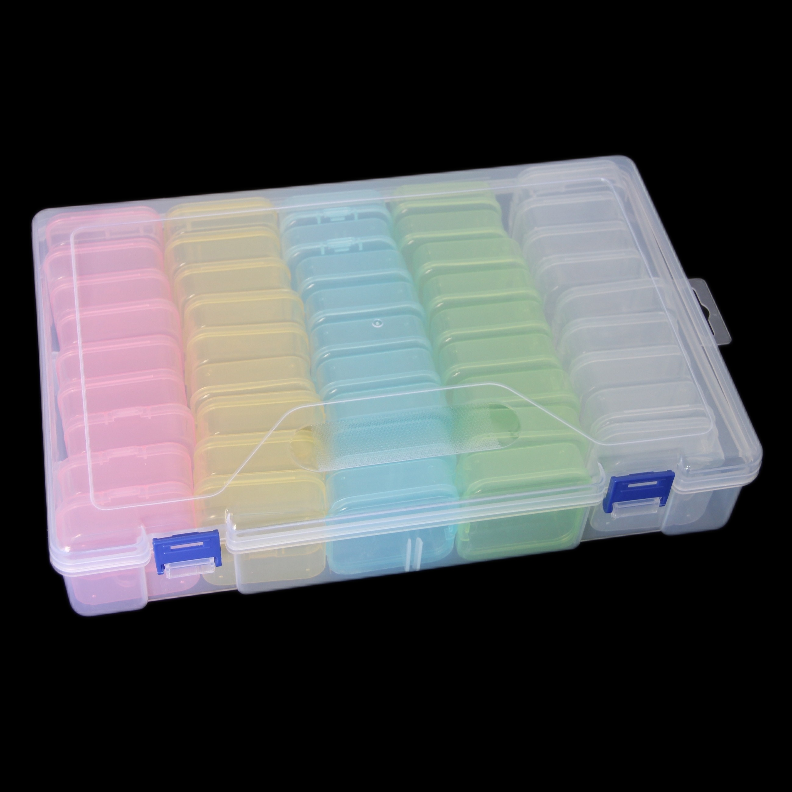Colored Plastic Storage Box Beaded Storage Box Outer Box - Temu