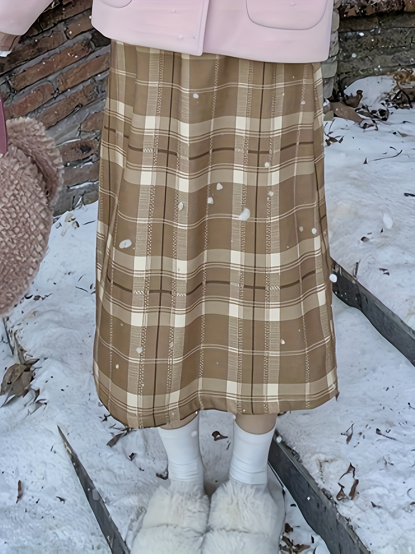 Cute Plaid Skirt - Temu Republic of Korea