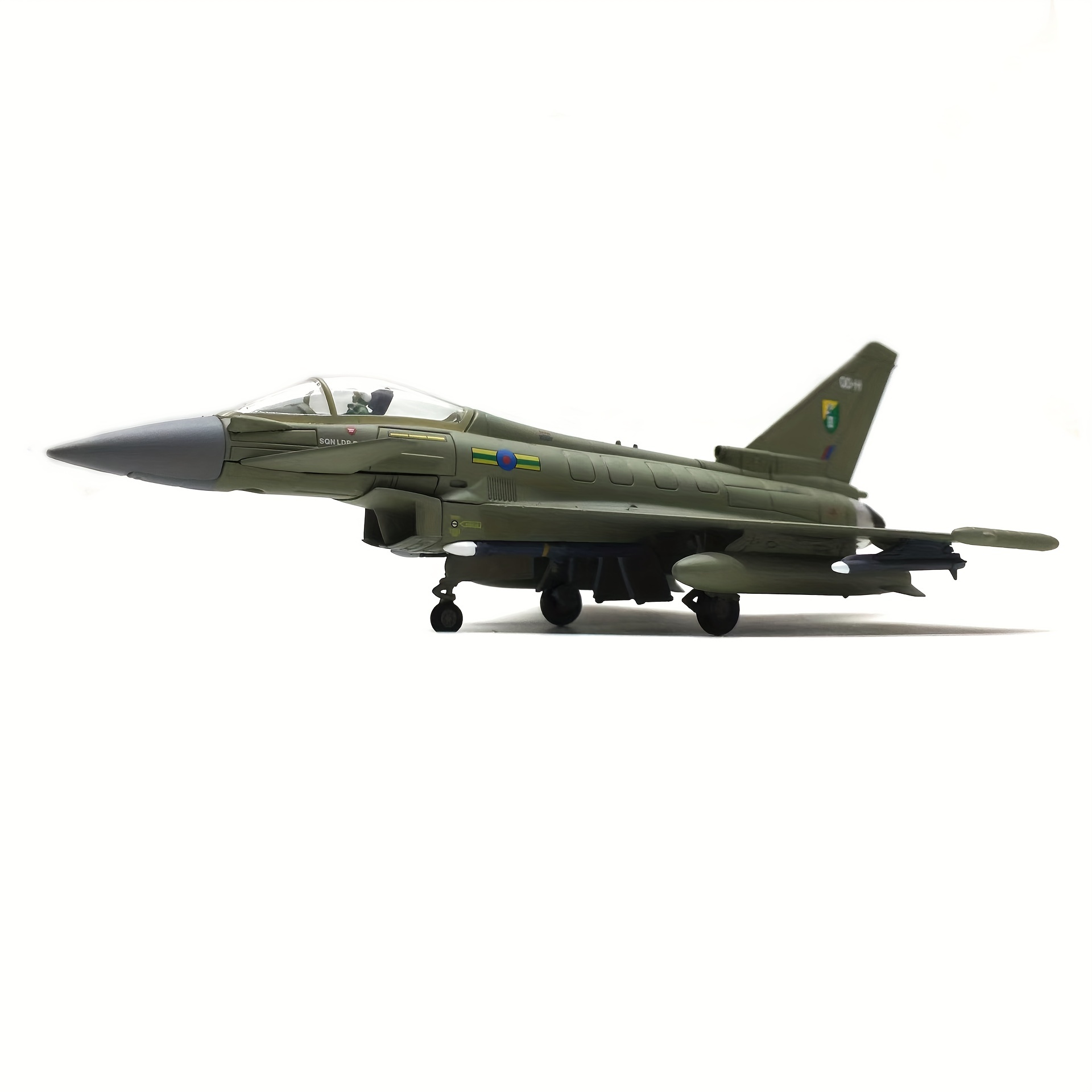 Eurofighter Typhoon EF-2000 RAF 1/100 Scale Aircraft Model Kit Fighter  Model Military-Themed Metal Die-cast Model Airplane, Adult Aircraft Model  Kit