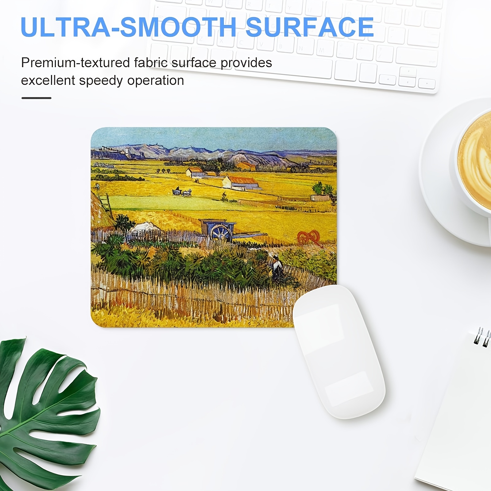 Van Gogh's Painting Of Sunflowers Pattern Gaming Mousepad,impresionism Desktop  Accessories Mat,oversize,non-slip Rubber Based,high Quality Stitched  Edges,suitable For Office,learning- - Temu