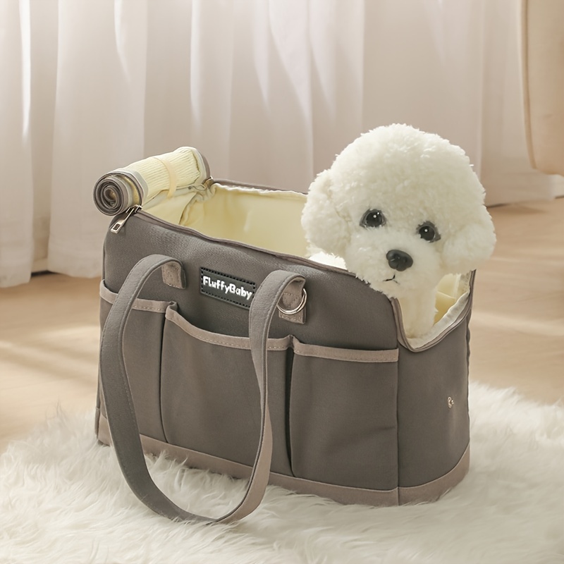 Fashion Pet Dog Carrier Purse Foldable Dog Cat Handbag Leather