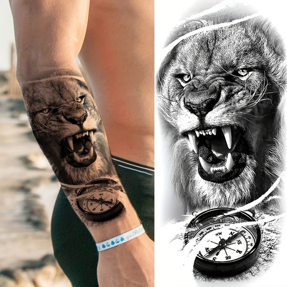 COKTAK 22 Sheets 3D Forearm Half Sleeve Temporary Tattoos For Men Women  Adult