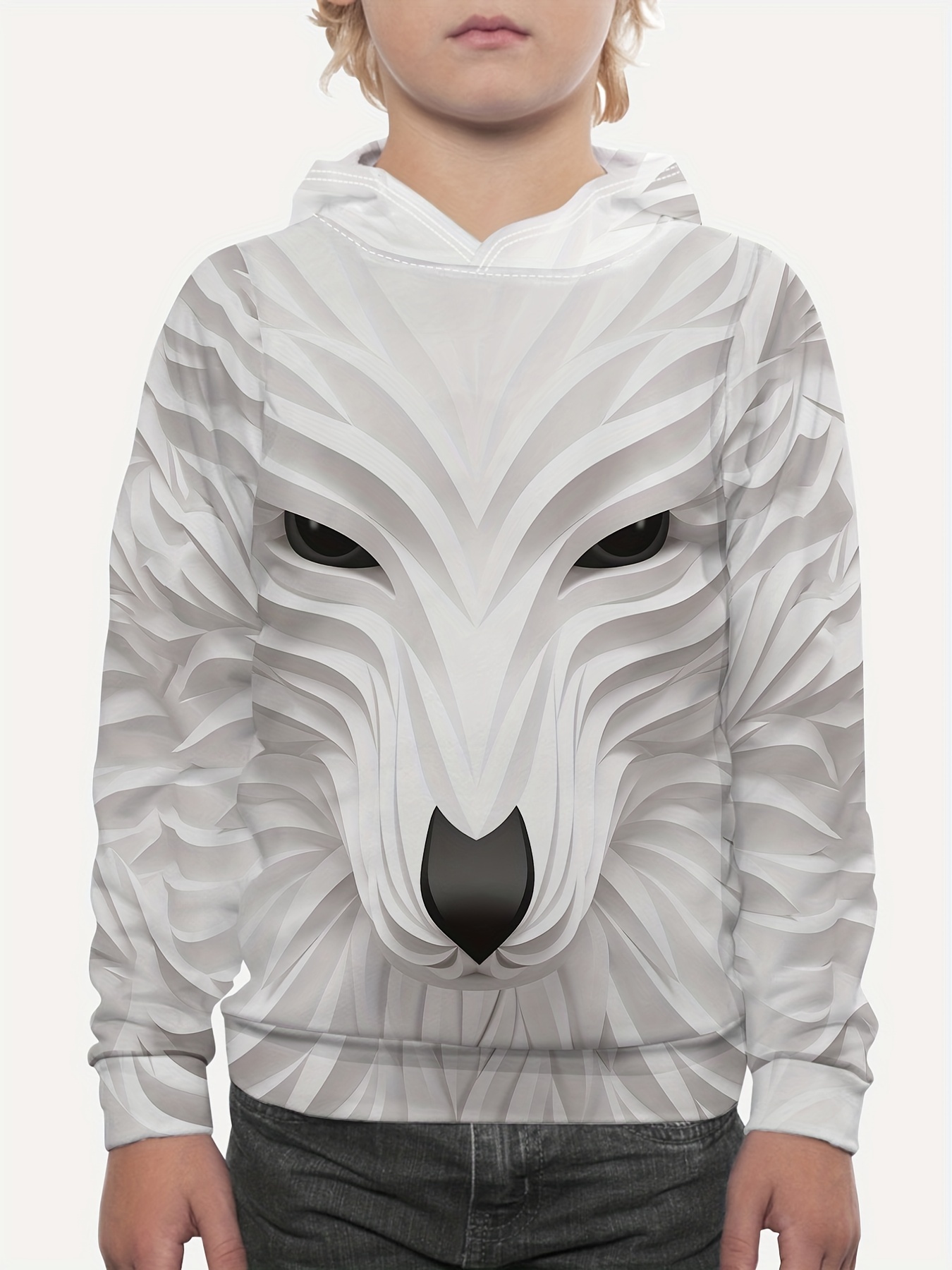 * 3D Print Boys Casual Pullover Long Sleeve Hoodies, Boys Sweatshirt For  Spring Fall, Kids Hoodie Tops Outdoor
